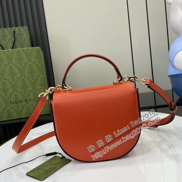 Gucci專櫃古馳最新款Horsebit 1955系列迷你手提包單肩斜挎女包 jh2502型號：781387